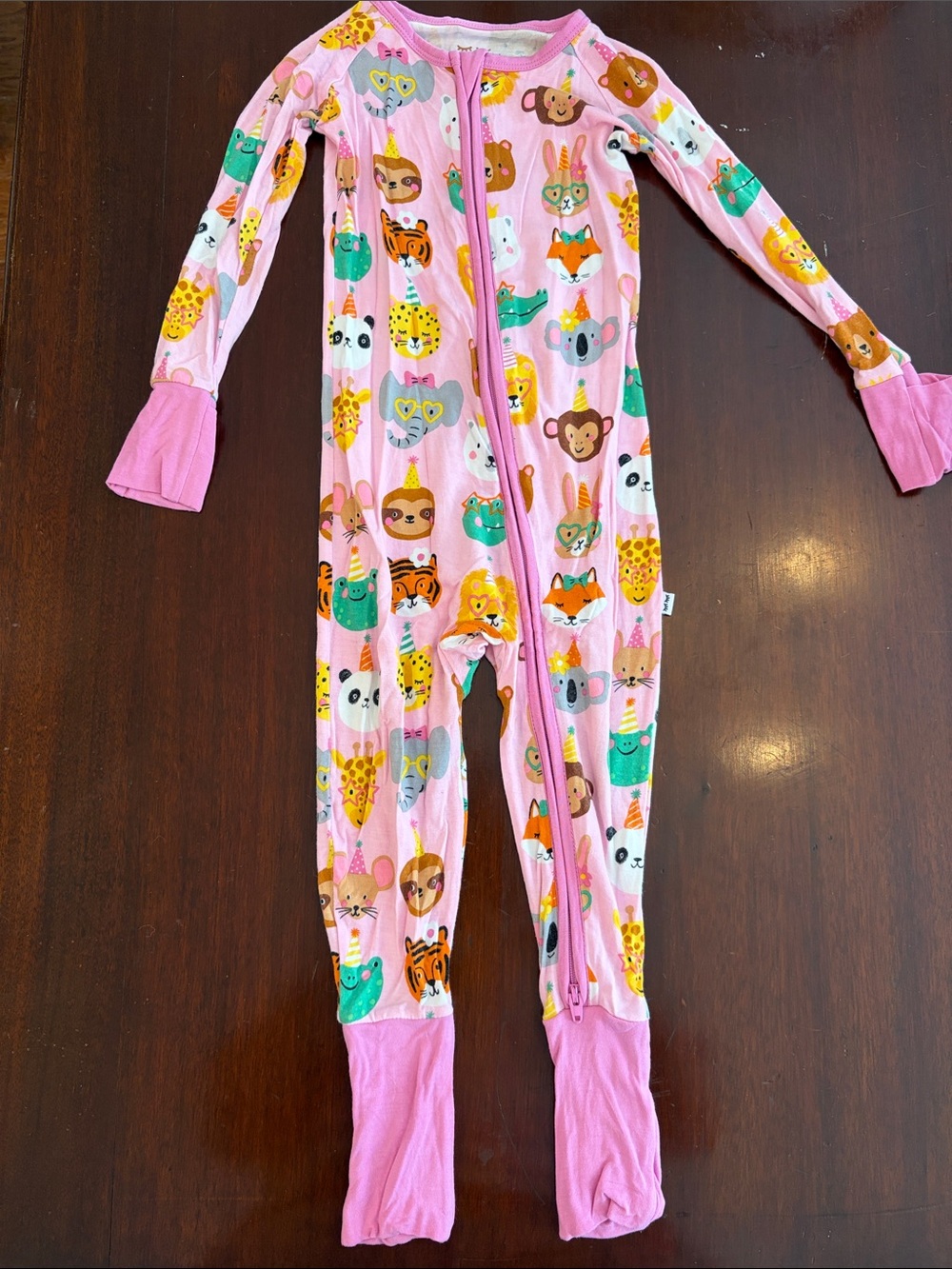 Little Sleepies Pink Party Animal Zippy